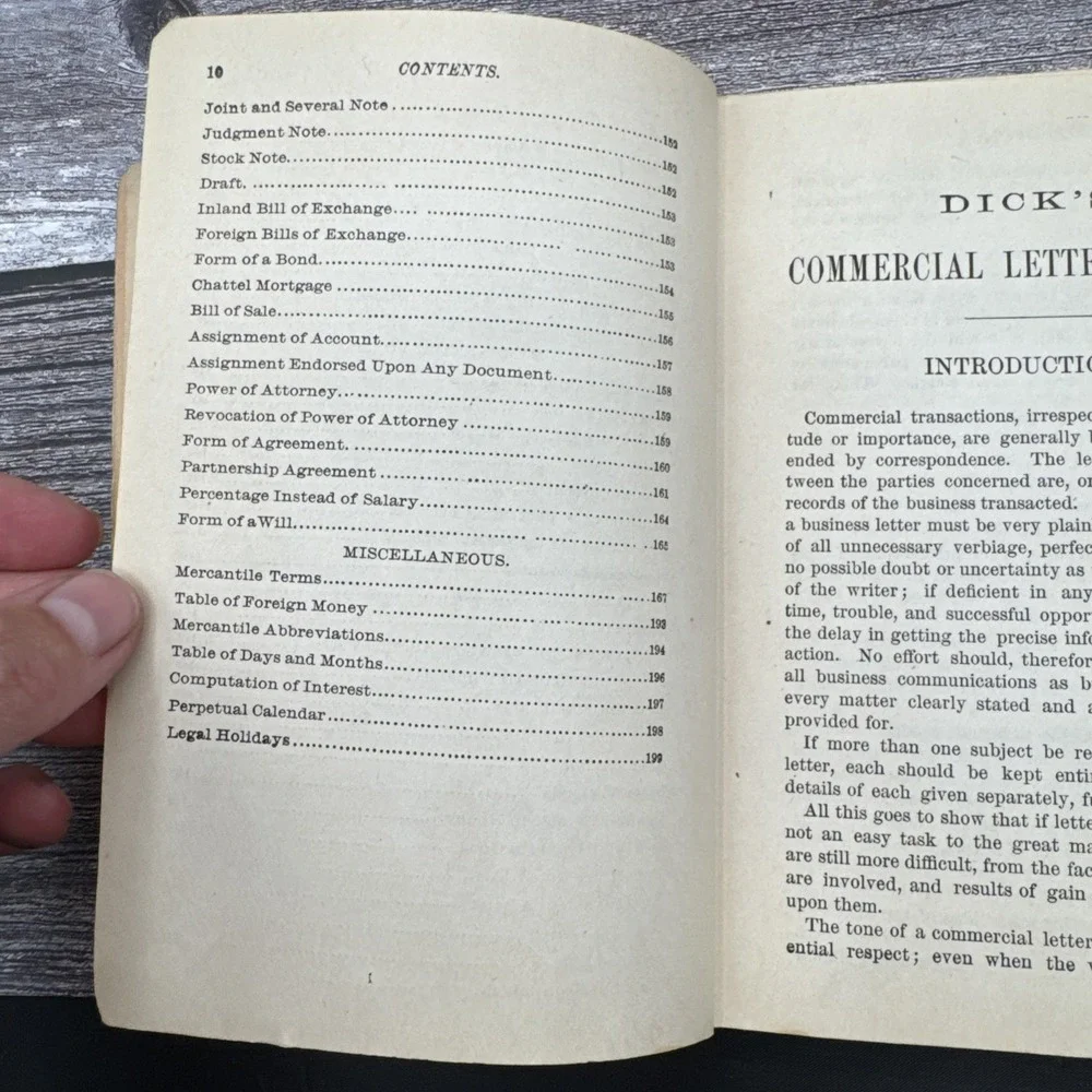 Antique Dick, William B. Commercial Letter Writer and Book o... 1890's